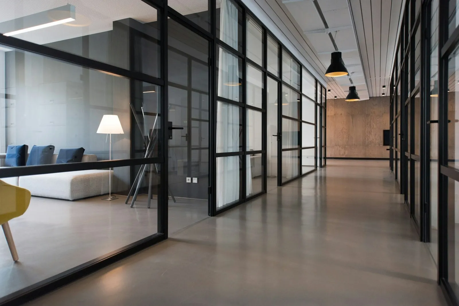 An open-plan office interior